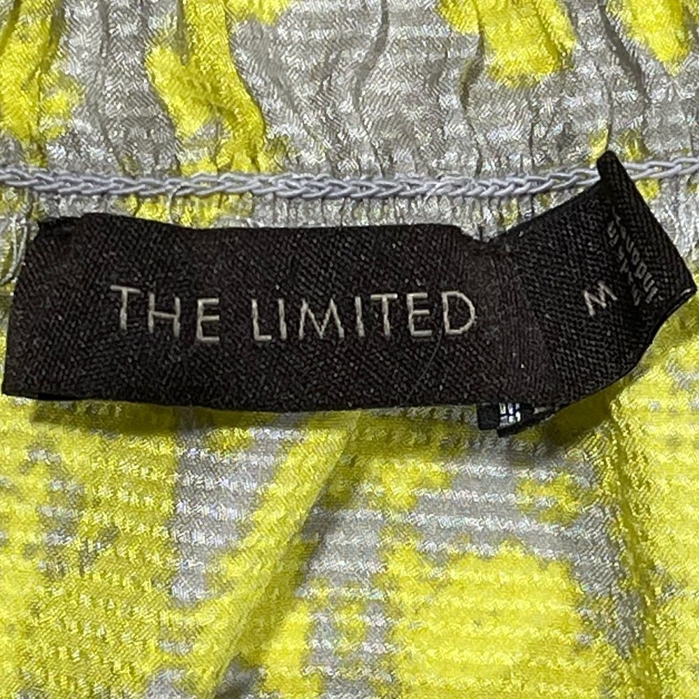 The Limited Yellow and Grey Ruched Blouse - Picture 10 of 11
